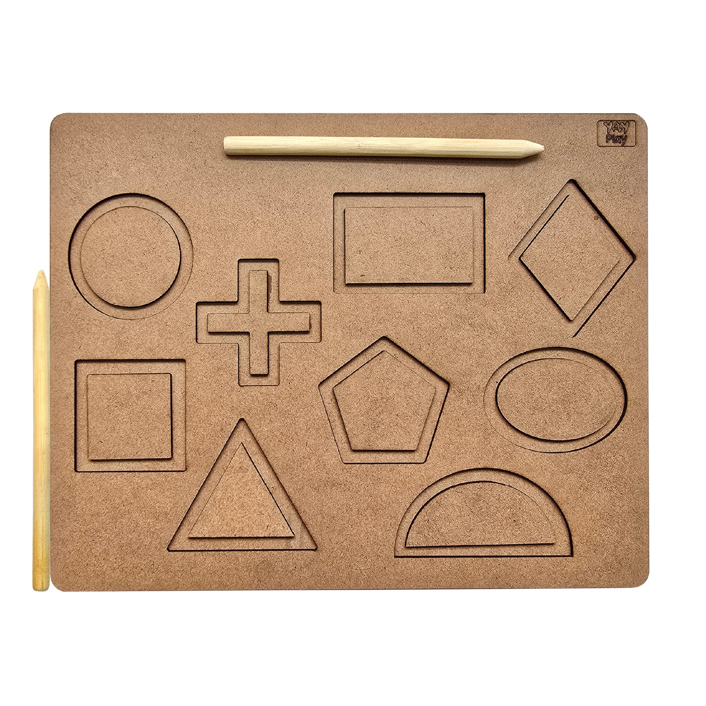 Geometric Tracing Board 11 shapes 2+ Years