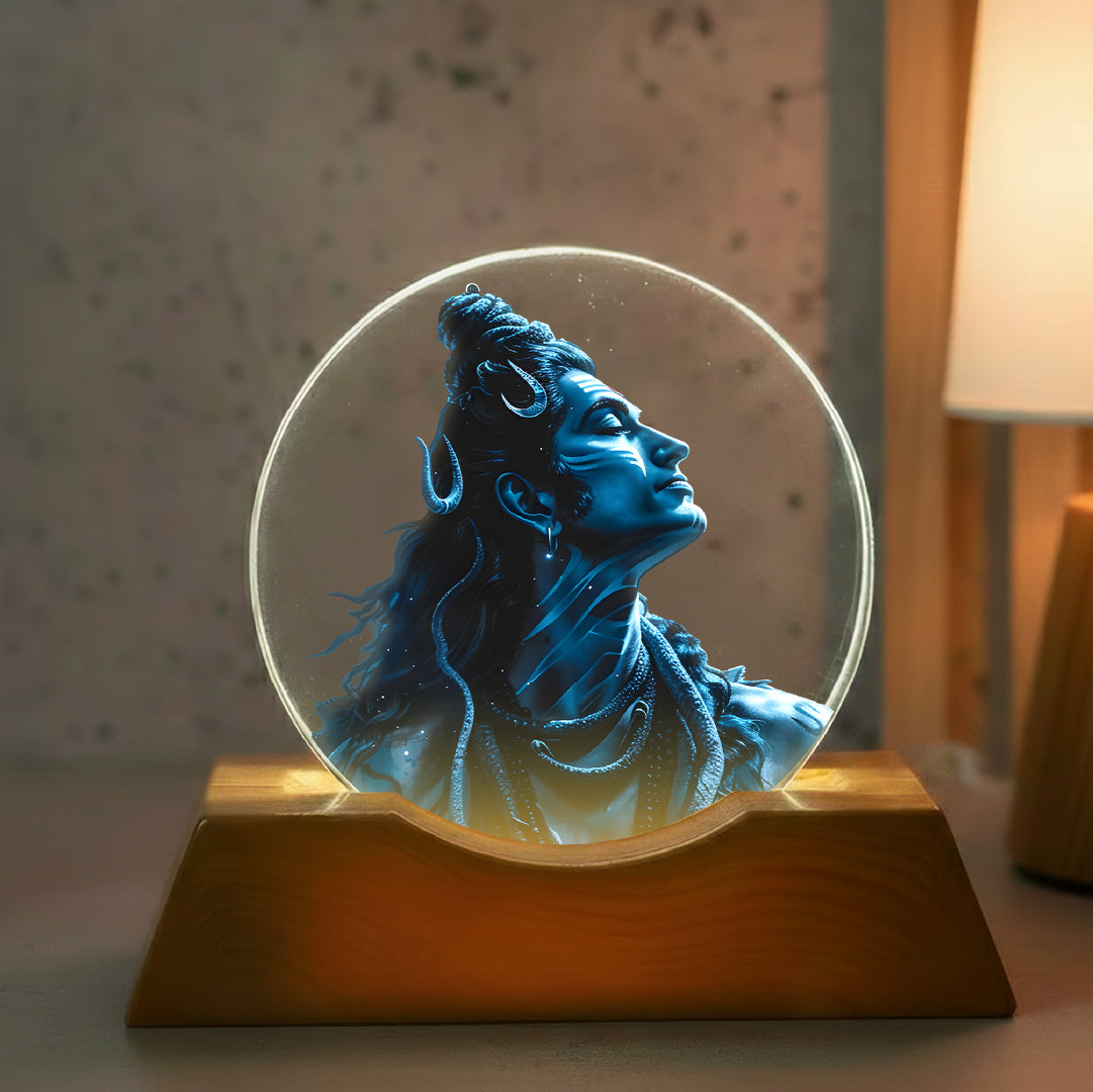 Shiva Aura LED Light Lamp – Divine Acrylic Lamp for Home Décor & Spiritual Ambience | Yay Play