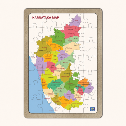 Karnataka Map Puzzle 40 Pieces 3+ Years
