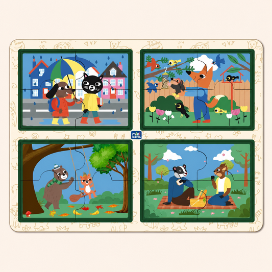 Act of Kindness 4 Pieces Jumbo Puzzles for 2+ Years