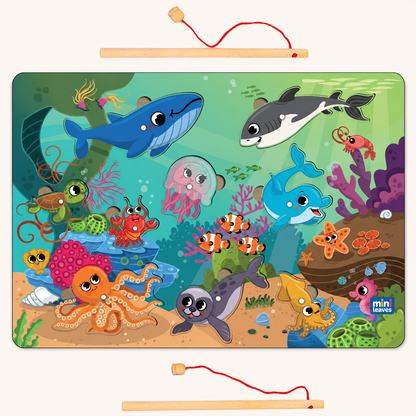 2 in 1 wooden fishing game 3+ Years