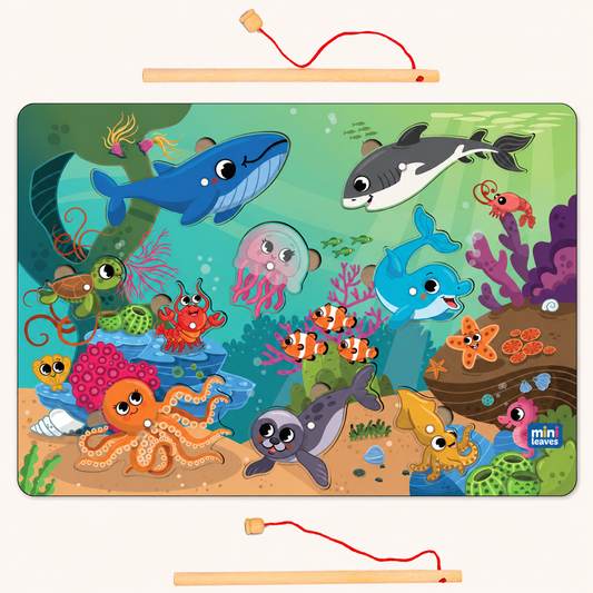 2 in 1 wooden fishing game 3+ Years