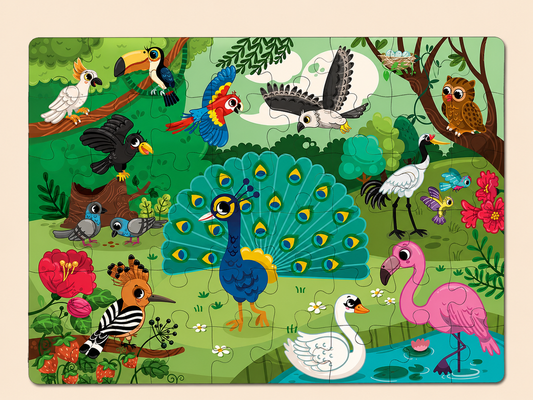 Jungle Bird 48 Pieces Floor Puzzle 4+ Years