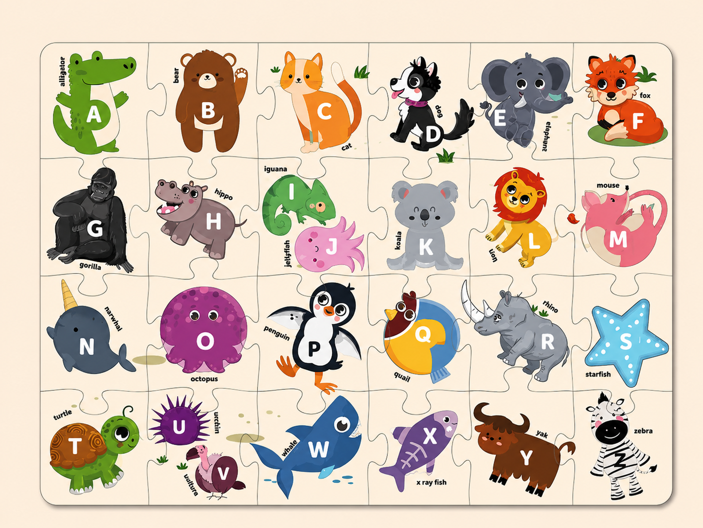Spell and Learn Alphabets Floor Puzzle 24 Pieces 3+ Years