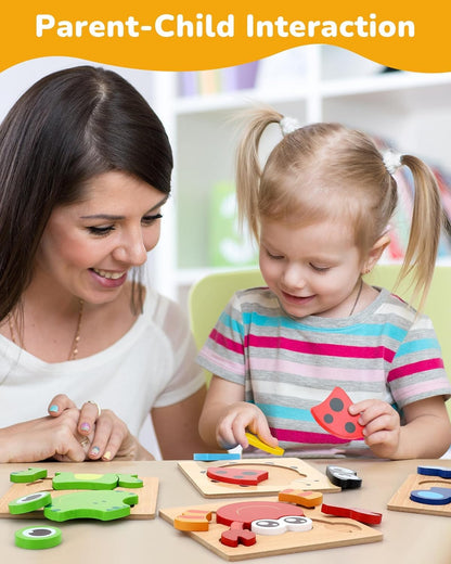 YayPlay Montessori Animal Puzzle Pack