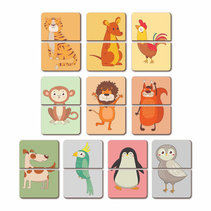 Head and Tail- 2 Pieces Matching Puzzle