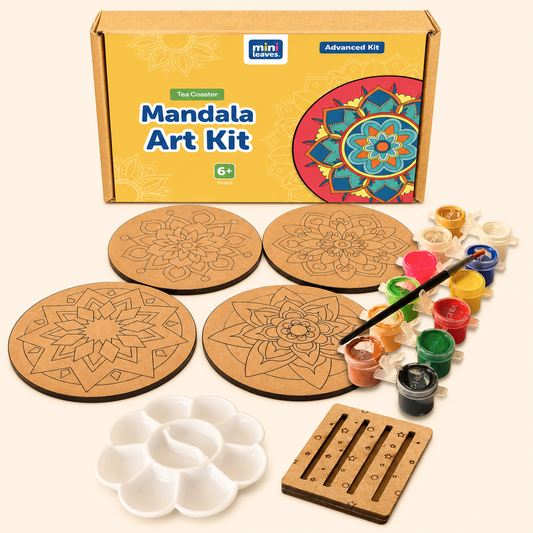 Mandala Tea Coaster Art and Craft Kit- Advanced Level 6+