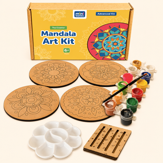 Mandala Tea Coaster Art and Craft Kit- Advanced Level 6+