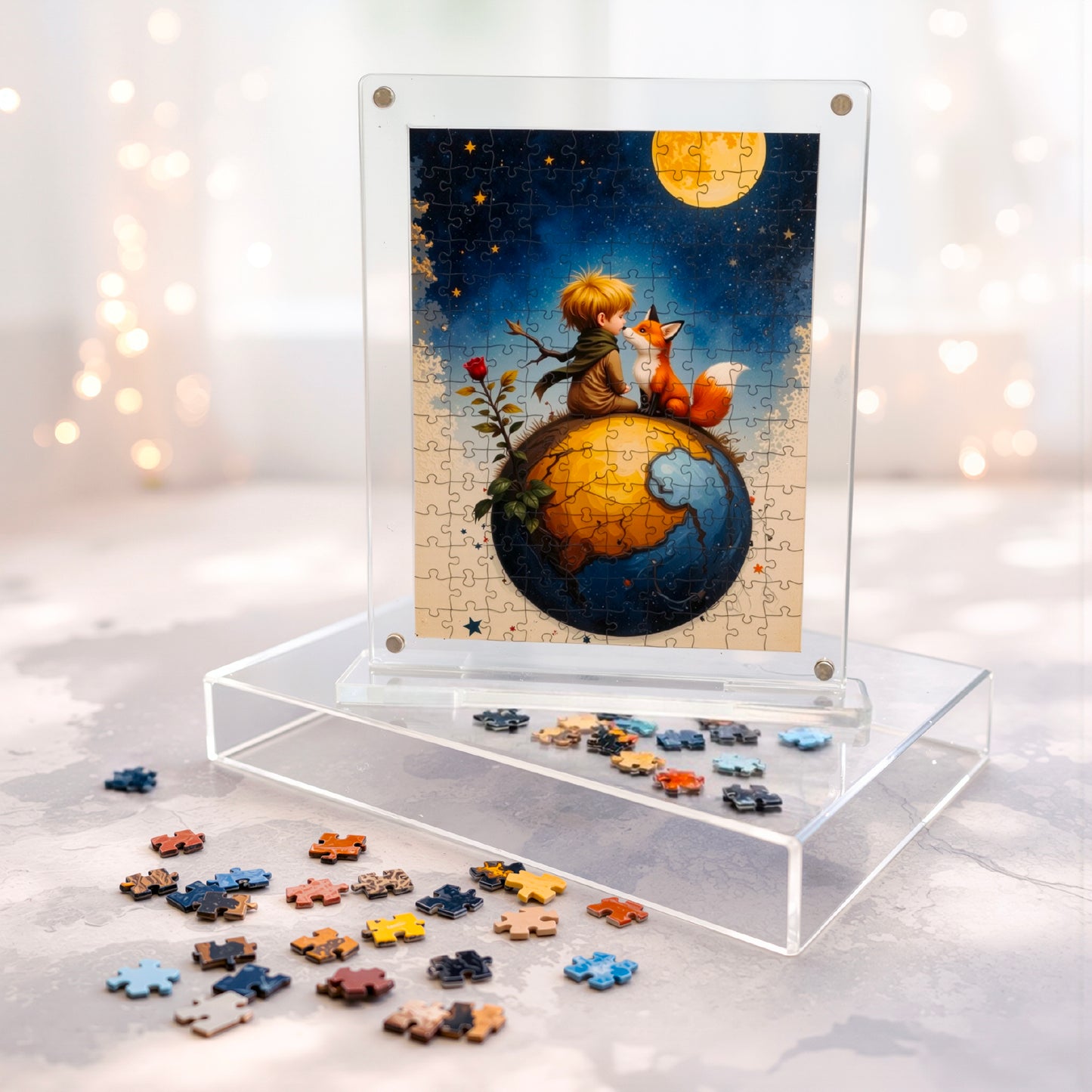 Acrylic Frame Puzzle | Magnetic Display Jigsaw Puzzle (140 Pieces) – Yay Play