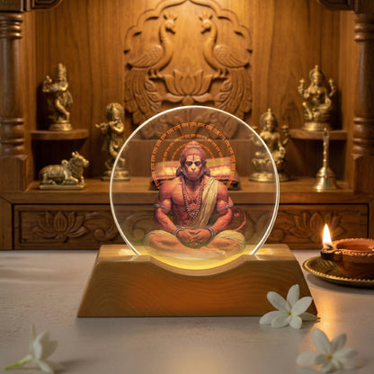 Hanuman LED Light Lamp – Spiritual Acrylic Night Lamp for Home Décor & Pooja | Yay Play