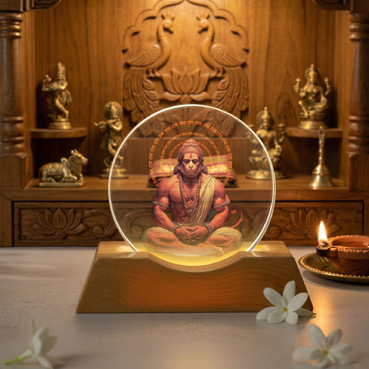 Hanuman LED Light Lamp – Spiritual Acrylic Night Lamp for Home Décor & Pooja | Yay Play