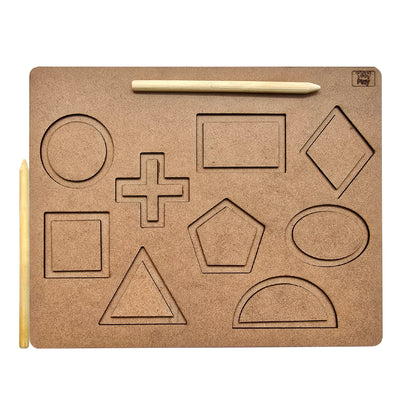 Geometric Tracing Board 11 shapes 2+ Years