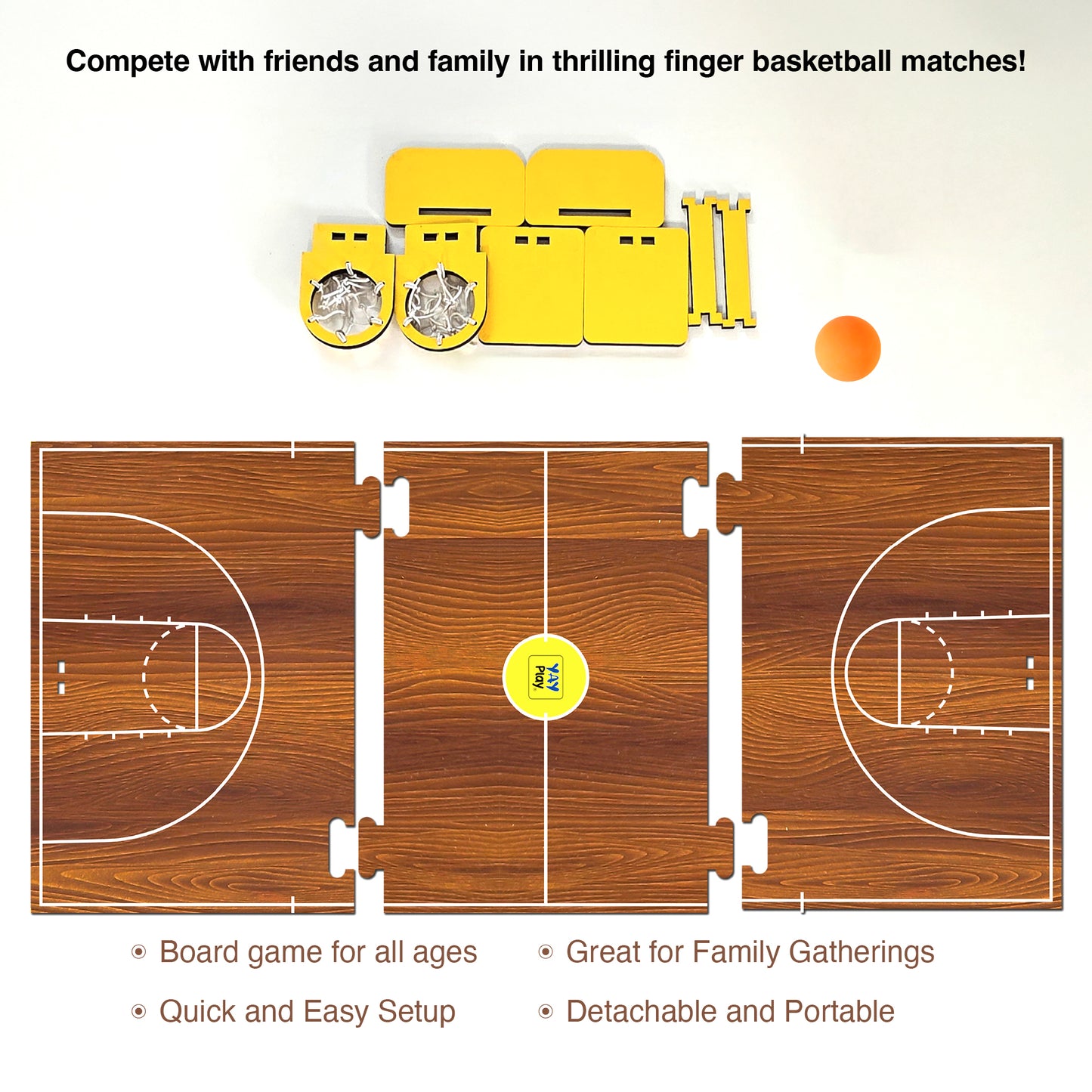 YaY Play Mini Basketball - Multi Players Board Game