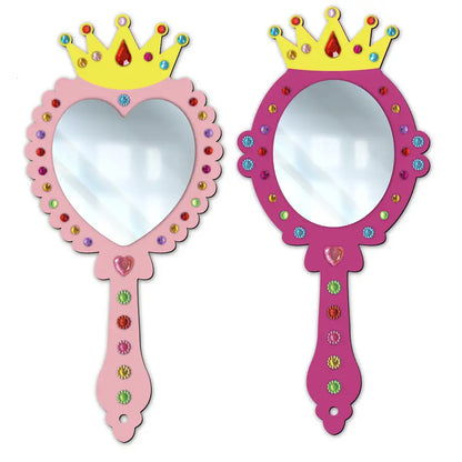 Decorate Your Own DIY Princess Mirrors Paint Art and Craft Kits for Girls age 6+- Set of 2