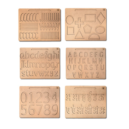 Wooden Tracing Board for Kids | Reading & Writing Board Toys 3+ Kids