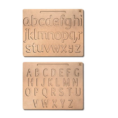 Capital and Small Double Sided Wooden Tracing Board for Kids 3+