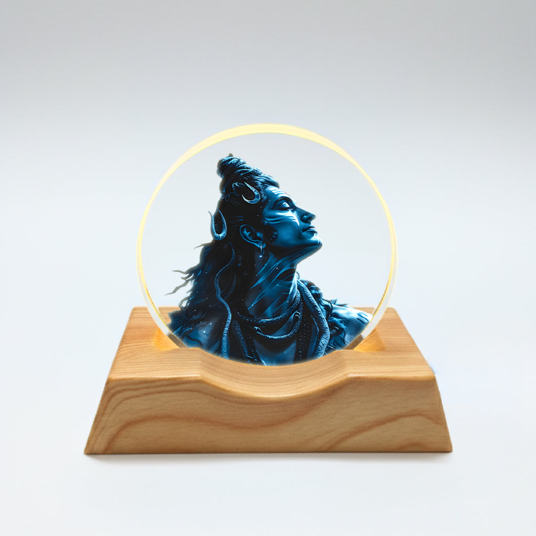 Shiva Aura LED Light Lamp – Divine Acrylic Lamp for Home Décor & Spiritual Ambience | Yay Play