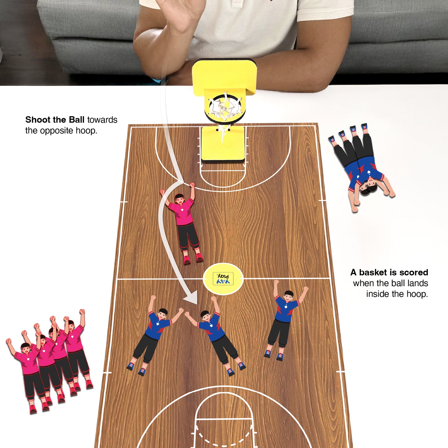 YaY Play Mini Basketball - Multi Players Board Game