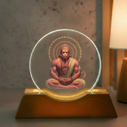 Hanuman LED Light Lamp – Spiritual Acrylic Night Lamp for Home Décor & Pooja | Yay Play