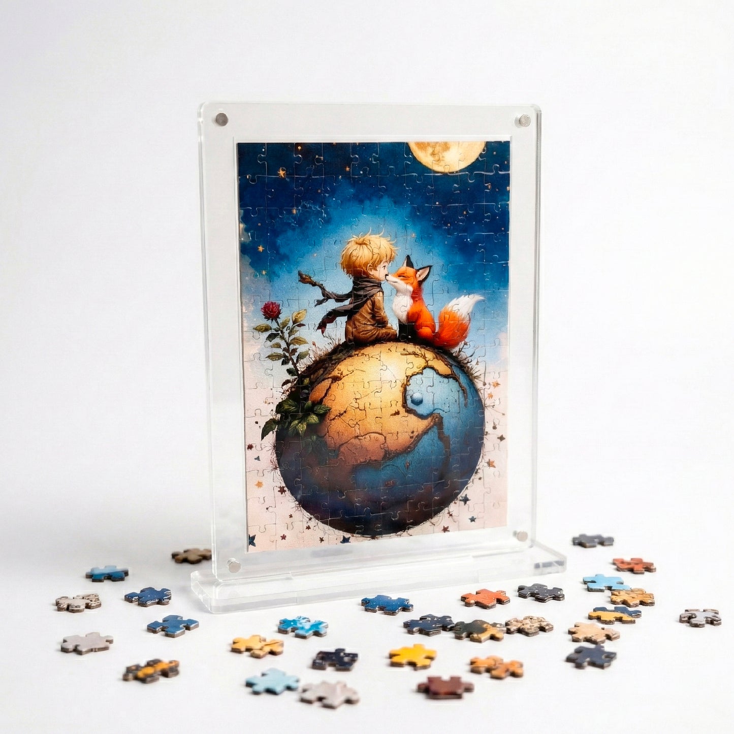 Acrylic Frame Puzzle | Magnetic Display Jigsaw Puzzle (140 Pieces) – Yay Play