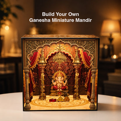 DIY 3D Wooden Miniature Ganesha Mandir Kit