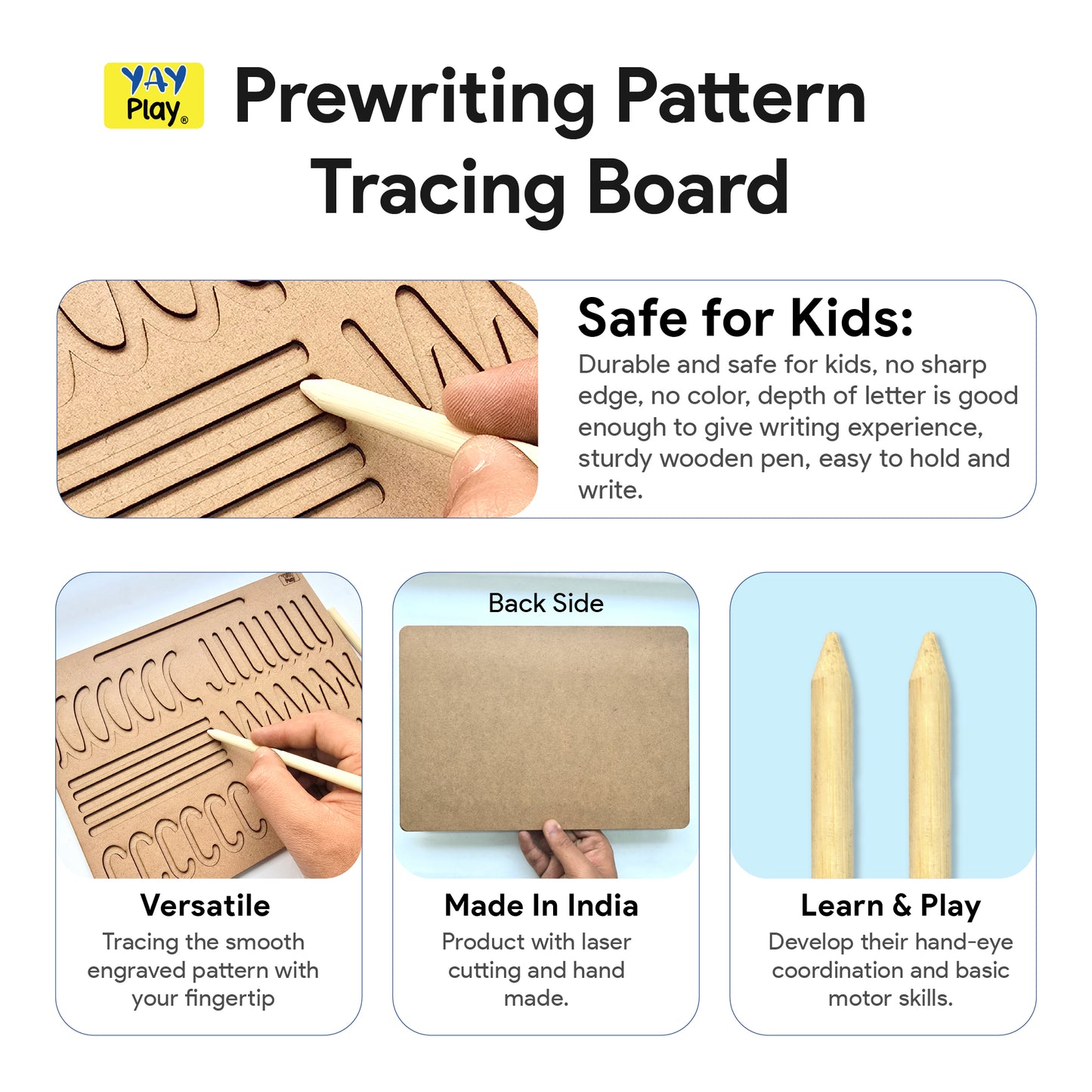Beginner Prewriting Learning Tracing Board 2+ Years