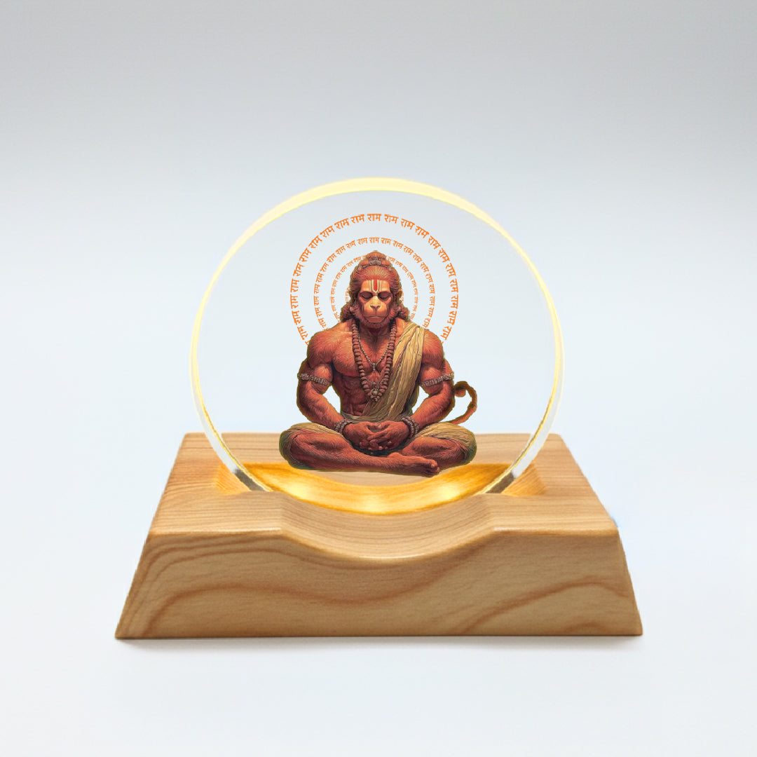 Hanuman LED Light Lamp – Spiritual Acrylic Night Lamp for Home Décor & Pooja | Yay Play
