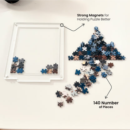 Acrylic Frame Puzzle | Magnetic Display Jigsaw Puzzle (140 Pieces) – Yay Play