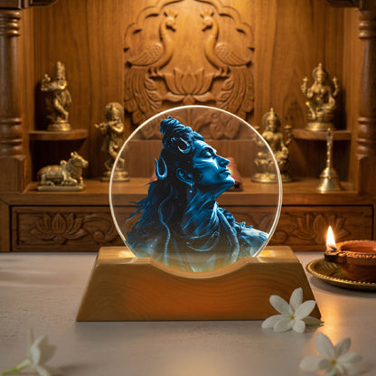 Shiva Aura LED Light Lamp – Divine Acrylic Lamp for Home Décor & Spiritual Ambience | Yay Play