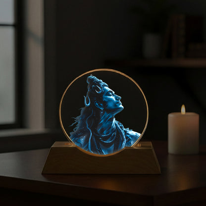 Shiva Aura LED Light Lamp – Divine Acrylic Lamp for Home Décor & Spiritual Ambience | Yay Play