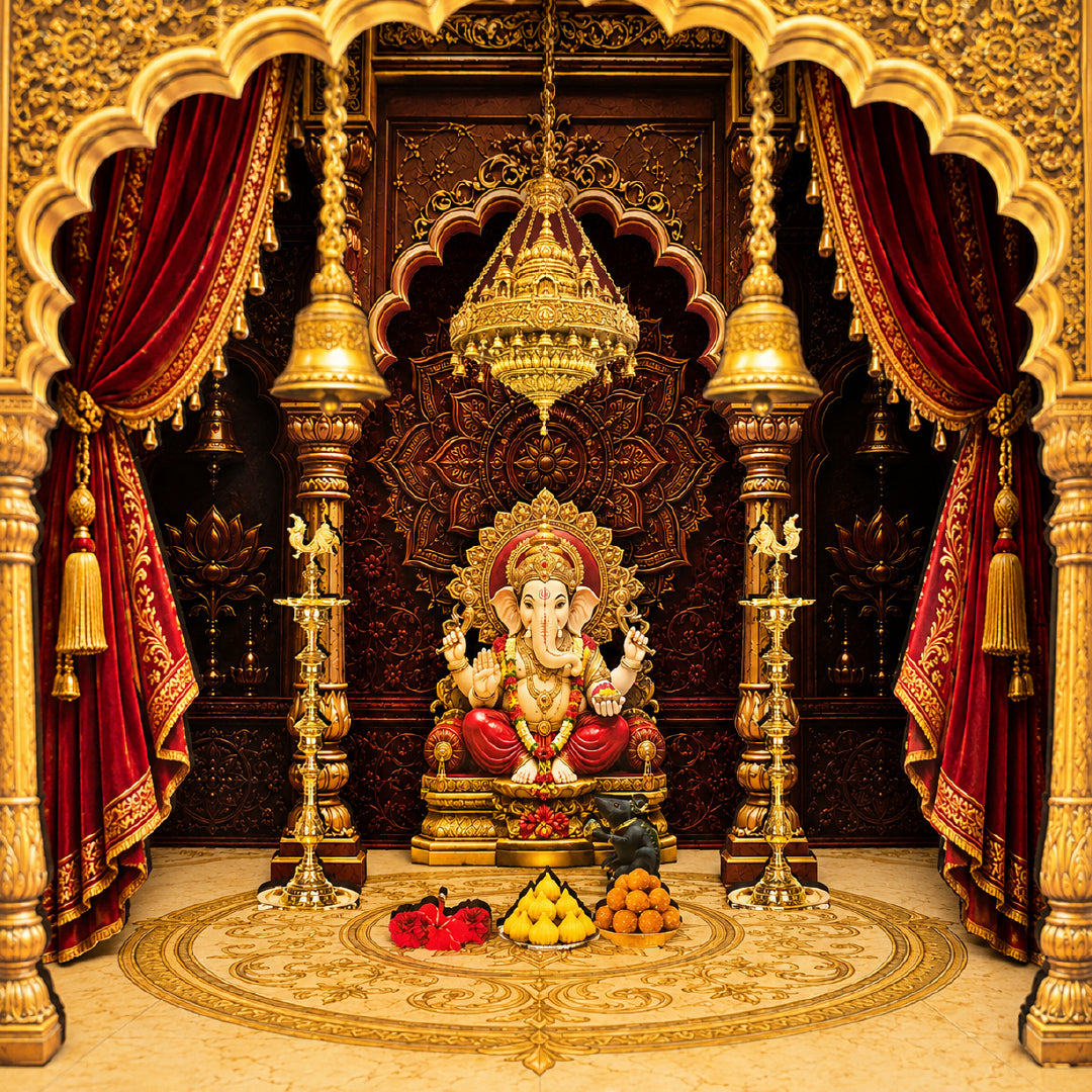 DIY 3D Wooden Miniature Ganesha Mandir Kit