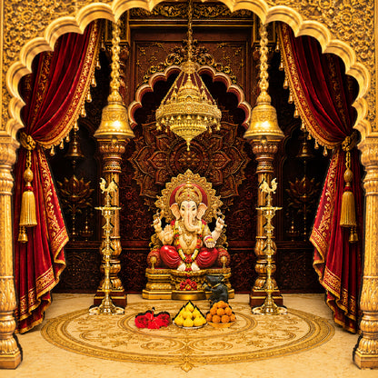 DIY 3D Wooden Miniature Ganesha Mandir Kit