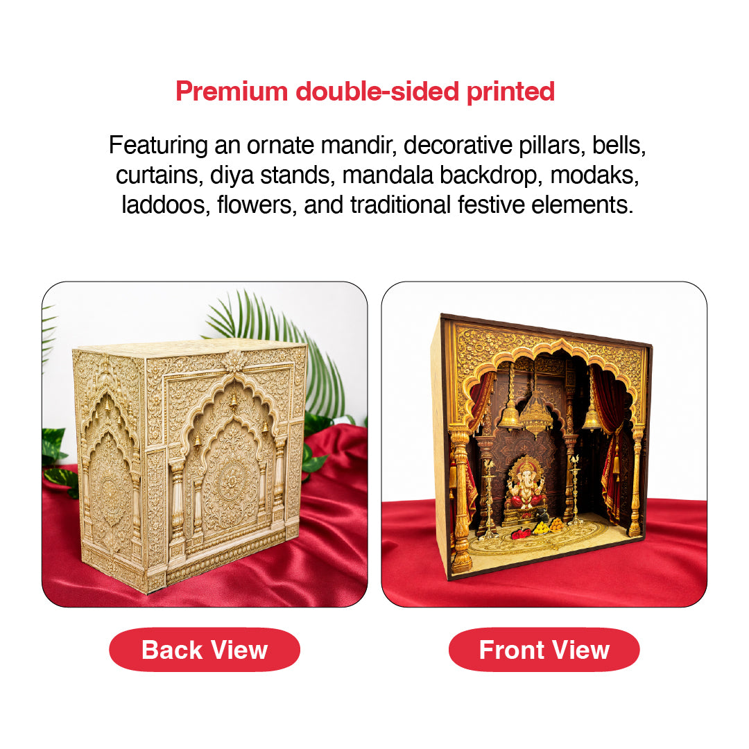 DIY 3D Wooden Miniature Ganesha Mandir Kit