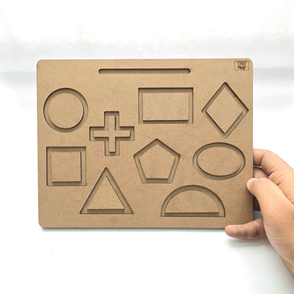 Geometric Tracing Board 11 shapes 2+ Years