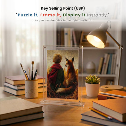 Acrylic Frame Puzzle | Magnetic Display Jigsaw Puzzle (140 Pieces) – Yay Play