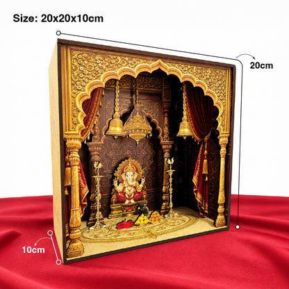 DIY 3D Wooden Miniature Ganesha Mandir Kit