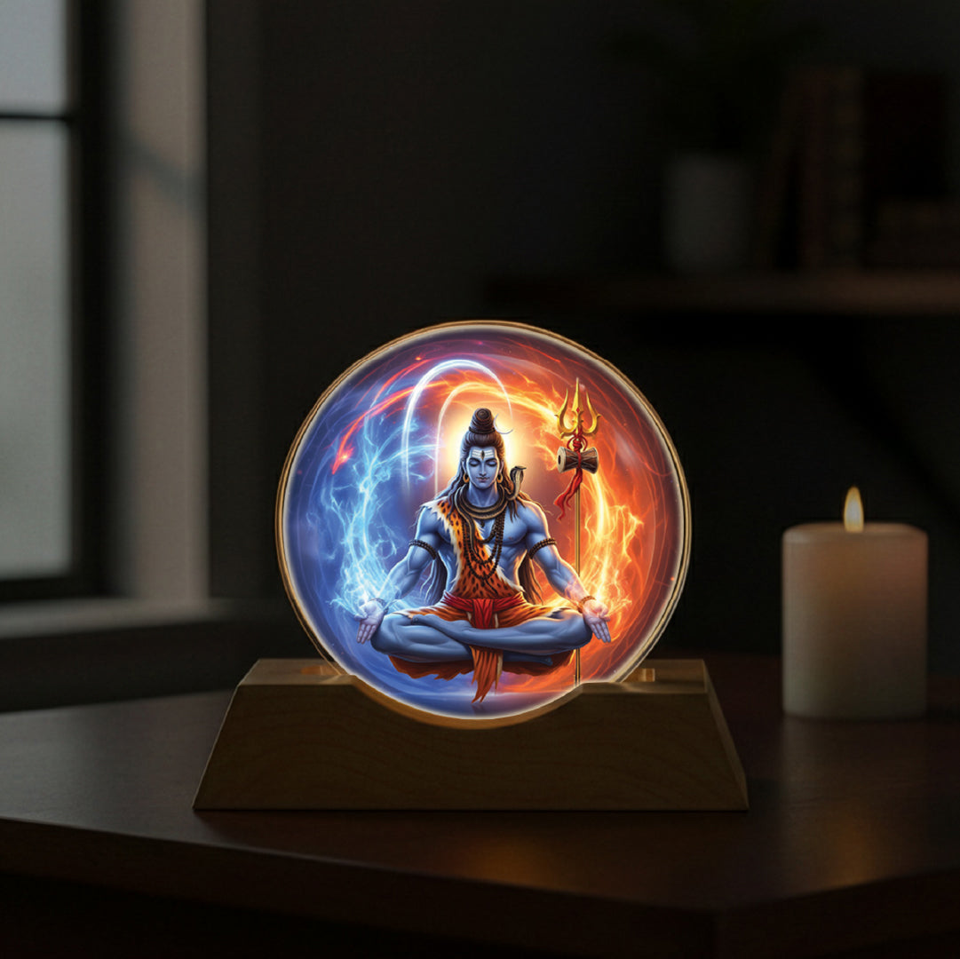 Shiva LED Light Lamp – Spiritual Night Light & Divine Home Décor | Yay Play