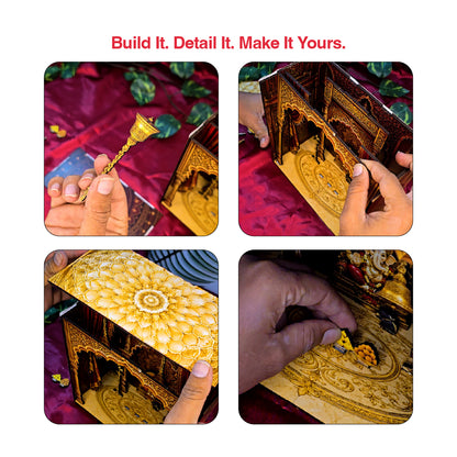 DIY 3D Wooden Miniature Ganesha Mandir Kit