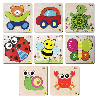YaY Play Montessori Animal Puzzle Pack