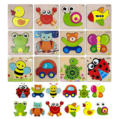 YaY Play Montessori Animal Puzzle Pack