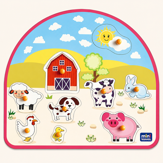 Barnyard Wooden Jumbo Knob Puzzle