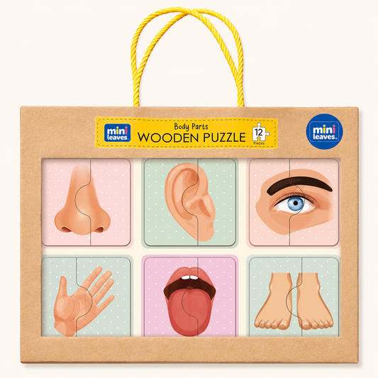 Human Body Parts 2 Piece Puzzle +2 Years