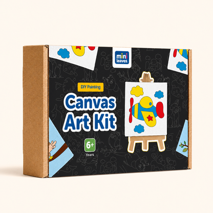 Canvas Craft Art Paint Kit for Beginner 6+ Years - Set of 4