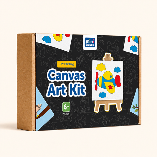 Canvas Craft Art Paint Kit for Beginner 6+ Years - Set of 4