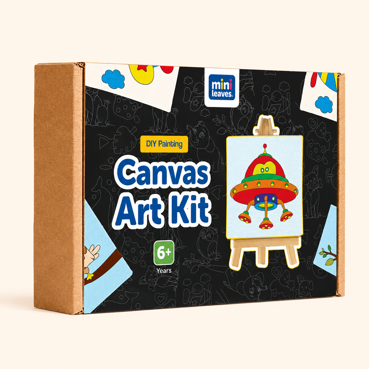Canvas Craft Art Paint Kit for Beginner 4 to 6 Years- Set of 4
