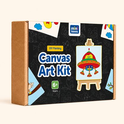 Canvas Craft Art Paint Kit for Beginner 4 to 6 Years- Set of 4