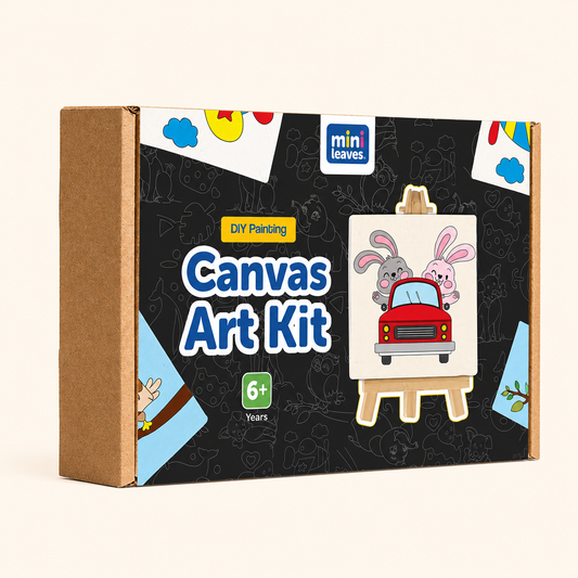 Mini Canvas Art Kit for 4 - 6 Years Set of 4