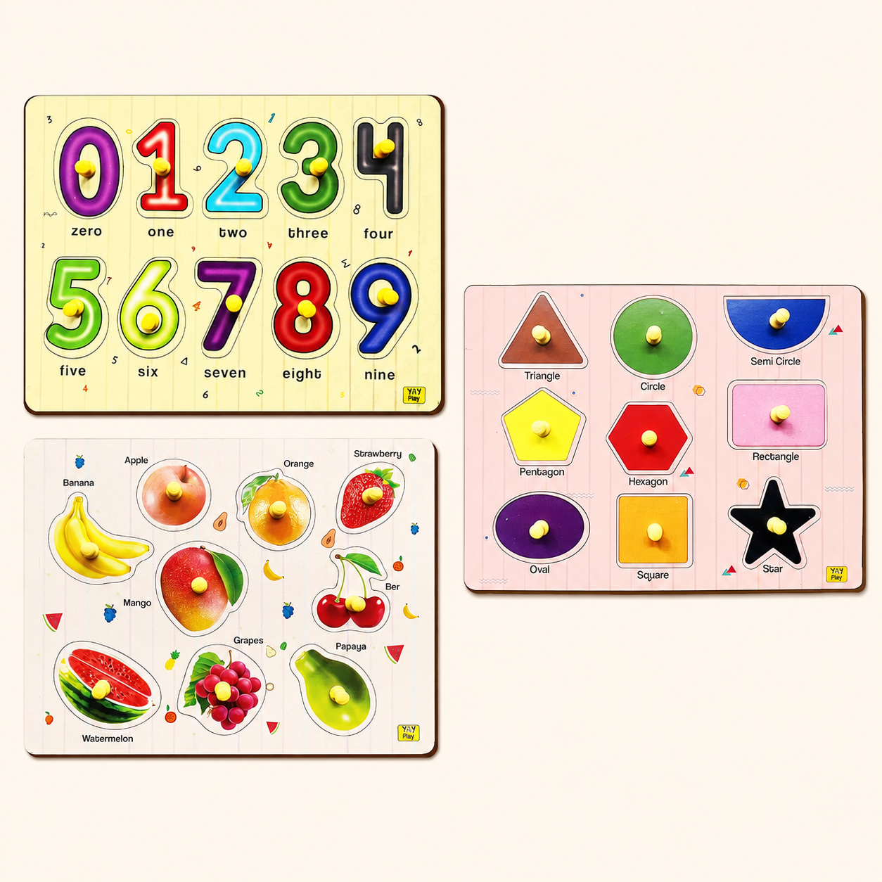 Knob and Pegboard Pack of 3
