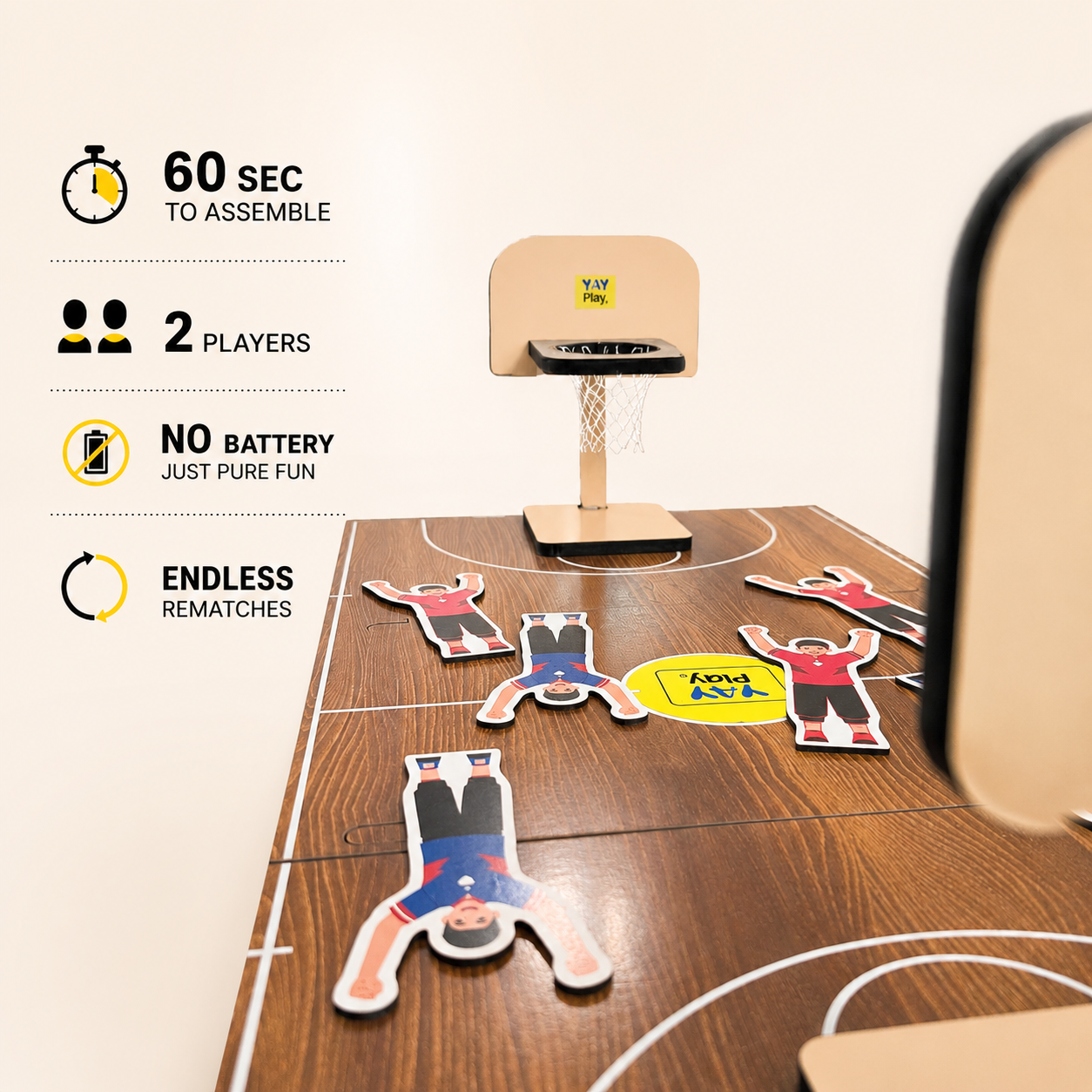Mini Basketball Challenge Game – Fast-Paced 2 Player Indoor Tabletop Game