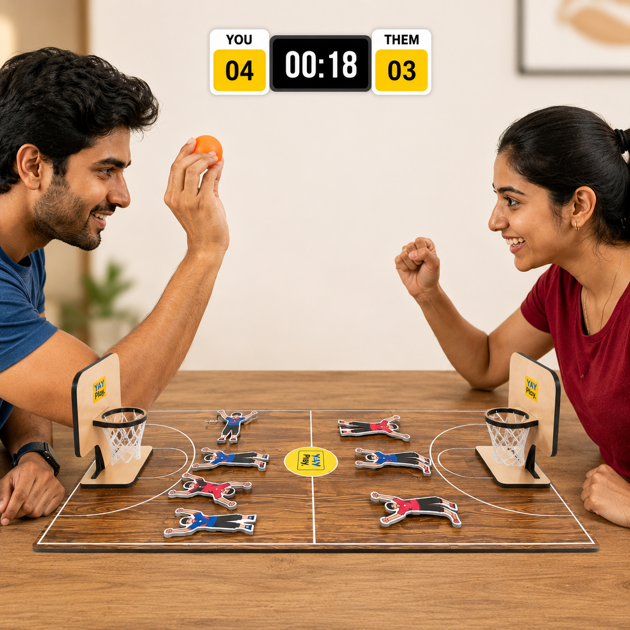 Mini Basketball Challenge Game – Fast-Paced 2 Player Indoor Tabletop Game